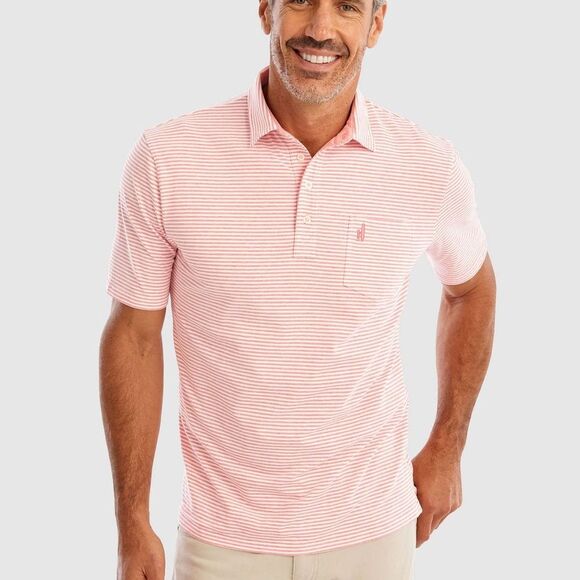 Johnnie-O Men's Dante Striped Polo Shirt in Confetti XXL - Picture 1 of 6